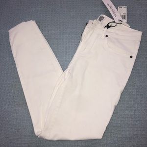 White high rise skinny jeans